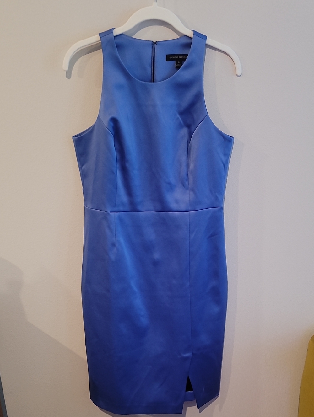 Banana Republic Royal Blue Sleeveless Midi Sheath Dress